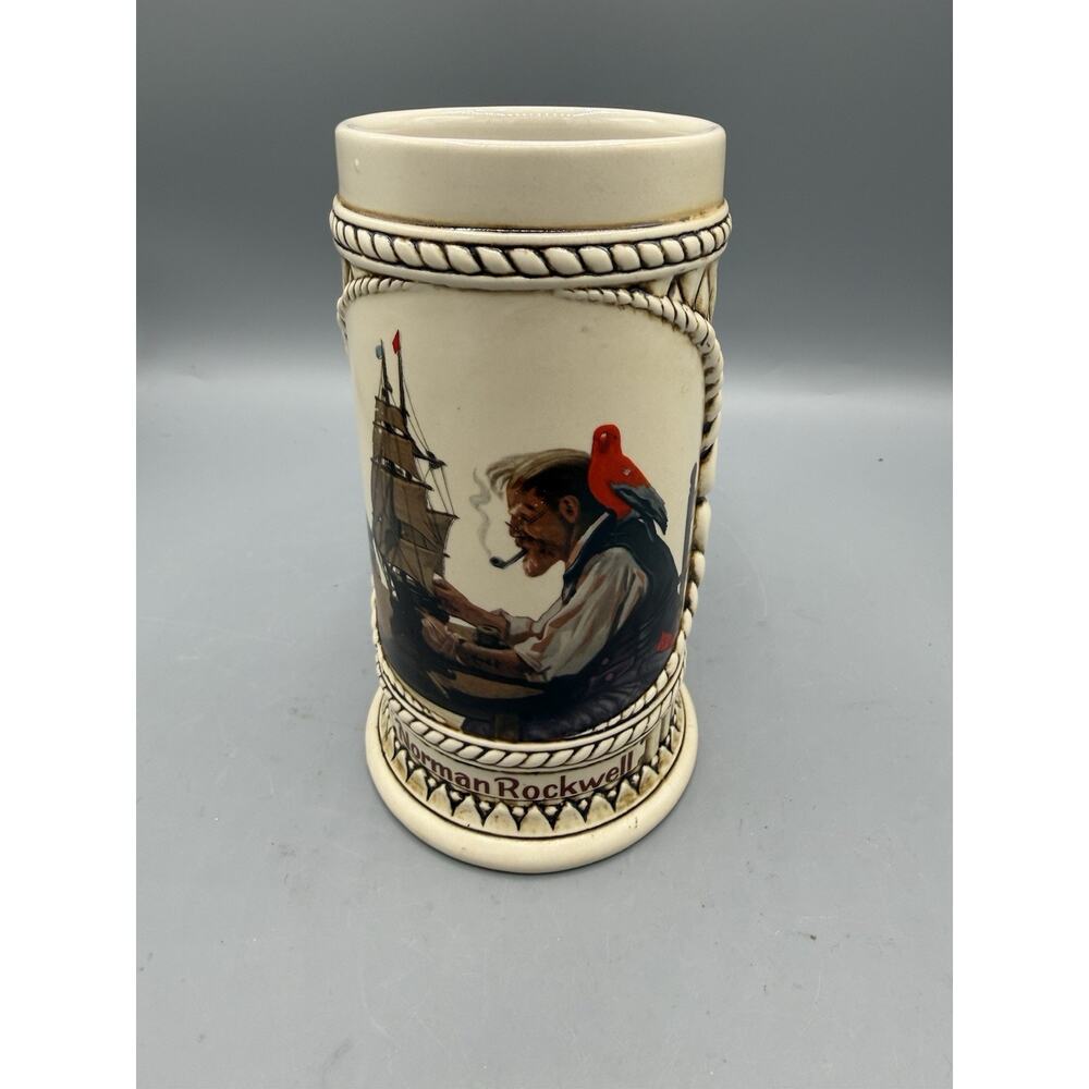 Norman Rockwell Collector Stein The Captain and First Mate Ceramarte Brazil Mug